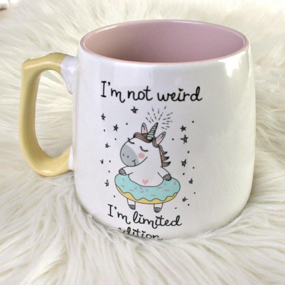 Unicorn mug coffee tea cup ceramic porcelain NWOT